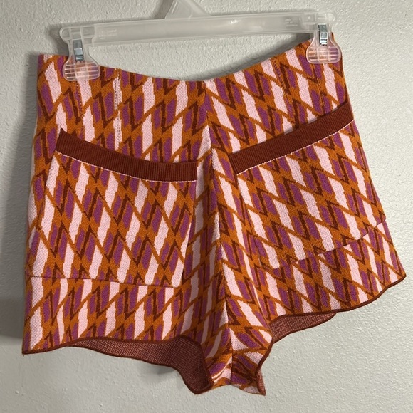 FREE PEOPLE swit micro shorts stretchy retro 70s Large high waisted - Picture 3 of 8